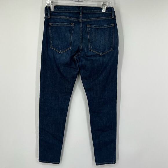 Frame Le Garçon Mid-Rise Skinny Jeans in Belgrave - Picture 5 of 7